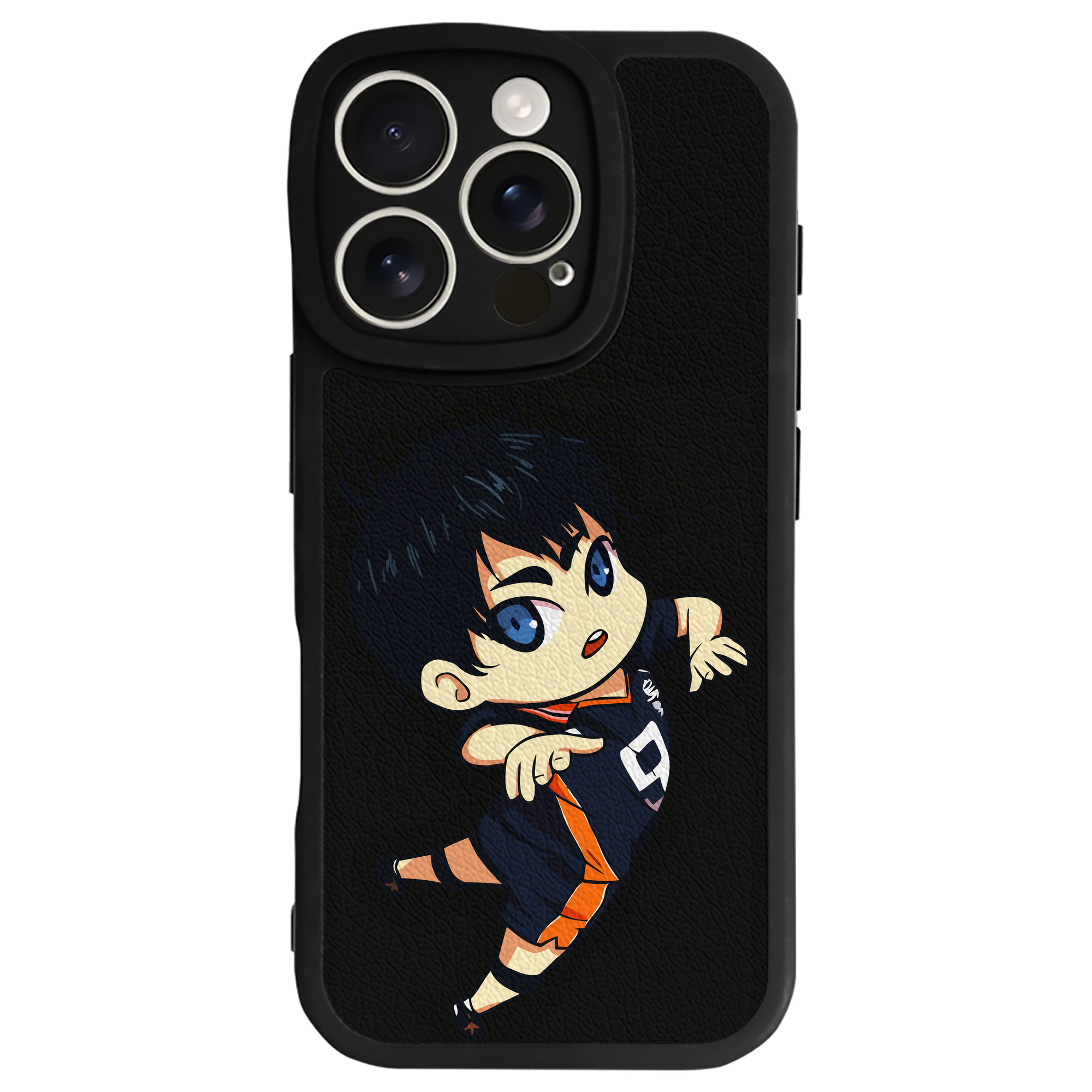 （画像用） ハイキュー!! Haikyu!! 【iPhone 16シリーズ対応】シリコンスマホケース（レザー調） 材質：シリコン